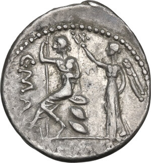 reverse: L. Caecilius Metellus and C. Publicius Malleolus.. AR Denarius, 96 BC