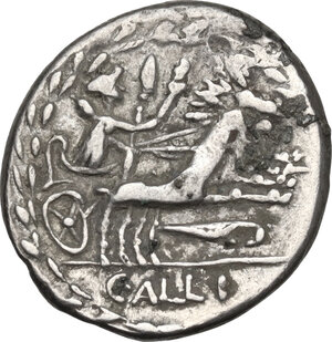 reverse: C. Allius Bala. AE Denarius, 92 BC