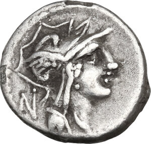 obverse: D. Junius Silanus.. AR Denarius, 91 BC