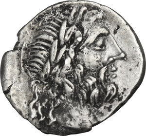 obverse: Cn. Cornelius Lentulus Clodianus. AR Quinarius, 88 BC