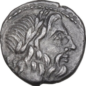 obverse: Cn. Cornelius Lentulus Clodianus.. AR Quinarius, 88 BC