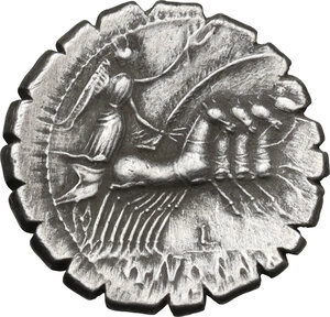 reverse: Q. Antonius Balbus. AR Denarius serratus, 83-82 BC