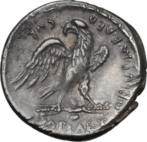 reverse: M. Plaetorius Cestianus. AR Denarius, 67 BC