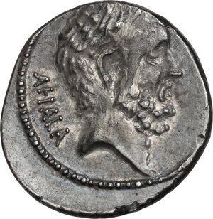 reverse: M. Junius Brutus. . AR Denarius, 54 BC