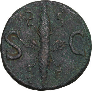 reverse: Divus Augustus (died 14 AD).. AE As, struck under Tiberius, c. 34-37