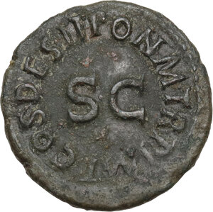 reverse: Claudius (41-54).. AE Quadrans, 41 AD
