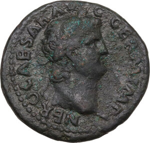 obverse: Nero (54-68).. AE As, 62-68