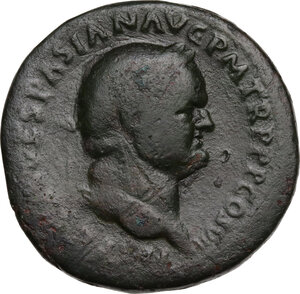 obverse: Vespasian (69-79).. AE Sestertius, 76 AD
