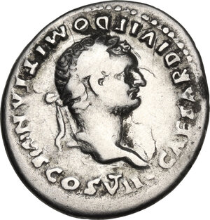 obverse: Domitian as Caesar (69-81).. AR Denarius, 80-81