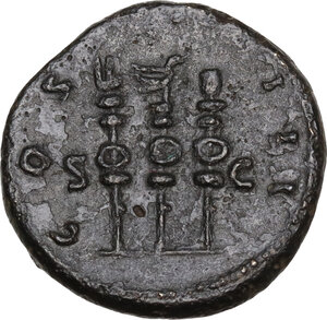 reverse: Hadrian (117-138).. AE Semis, 128-129