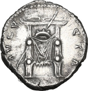 reverse: Faustina I (died 141 AD).. AR Denarius, 141 AD