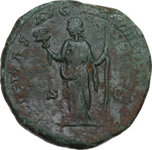 reverse: Marcus Aurelius (161-180).. AE Sestertius, 177-178 AD