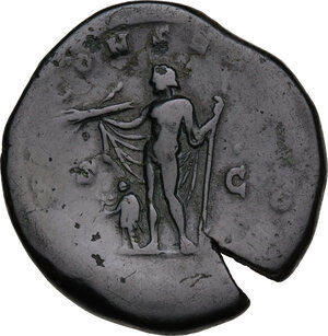 reverse: Commodus as Caesar (175-177).. AE Sestertius, struck under Marcus Aurelius, 175-176 AD
