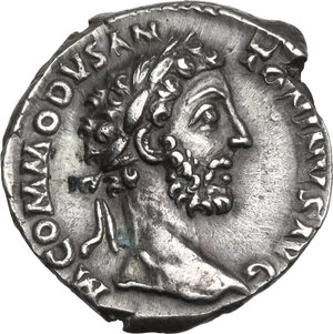 obverse: Commodus (177-193).. AR Denarius, 181-182