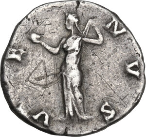 reverse: Crispina, wife of Commodus (died 183 AD).. AR Denarius, struck under Commodus, 178-191