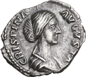 obverse: Crispina, wife of Commodus (died 183 AD).. AR Denarius, struck under Commodus