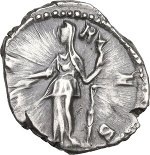 reverse: Crispina, wife of Commodus (died 183 AD).. AR Denarius, struck under Commodus