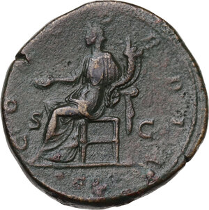 reverse: Crispina, wife of Commodus (died 183 AD).. AE Sestertius, struck under Commodus, 178-191