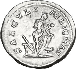 reverse: Julia Domna (died 217 AD).. AR Denarius, struck under Septimius Severus, 196-211