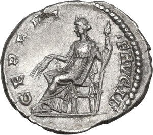 reverse: Julia Domna (died 217 AD).. AR Denarius, struck under Septimius Severus, 196-202 AD. Laodicea ad Mare mint