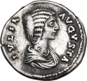 obverse: Julia Domna (died 217 AD).. AR Denarius, struck under Septimius Severus, c. 198-202. Laodicea as Mare mint