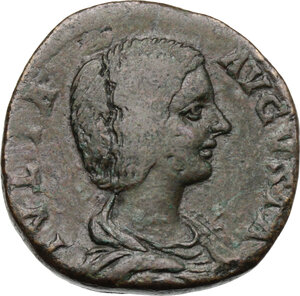 obverse: Julia Domna (died 217 AD).. AE Sestertius, struck under Septimius Severus, 196-211 AD
