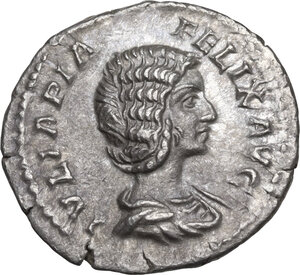 obverse: Julia Domna (died 217 AD).. AR Denarius, struck under Caracalla, 211-217 AD