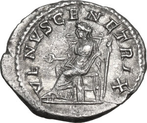 reverse: Julia Domna (died 217 AD).. AR Denarius, struck under Caracalla, 211-217