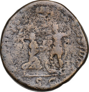 reverse: Caracalla (198-217). AE Sestertius, 215 AD