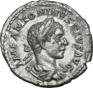 obverse: Elagabalus (218-222).. AR Denarius, 219-220
