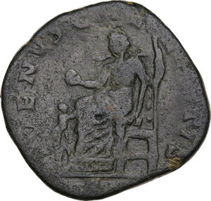 reverse: Julia Soemias, mother of Elagabalus (died 222 AD).. AE Sestertius