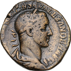 obverse: Severus Alexander (222-235).. AE Sestertius, 227 AD