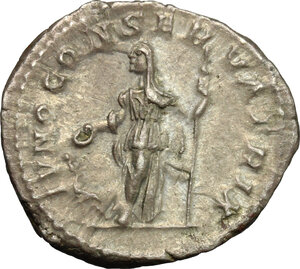 reverse: Julia Mamaea, mother of Severus Alexander (died 235 AD).. AR Denarius, Rome mint, 222-235 AD