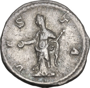 reverse: Julia Mamaea, mother of Severus Alexander (died 235 AD).. AR Denarius, 225-235