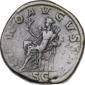 reverse: Julia Mamaea, mother of Severus Alexander (died 235 AD).. AE Sestertius, 231 AD