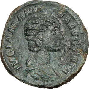 obverse: Julia Mamaea, mother of Severus Alexander (died 235 AD).. AE Sestertius, struck under Severus Alexander, 224 AD