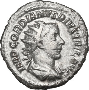 obverse: Gordian III (238-244). AR Antoninianus, late 240-early 243