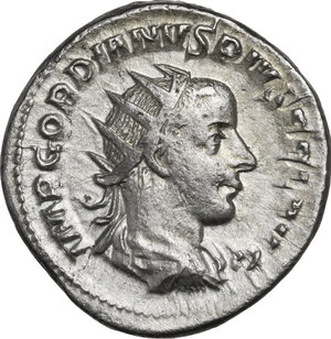 obverse: Gordian III (238-244). AR Antoninianus, 241 AD