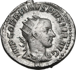 obverse: Gordian III (238-244). AR Antoninianus, 241 AD
