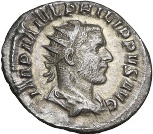 obverse: Philip I (244-249).. AR Antoninianus, 245 AD