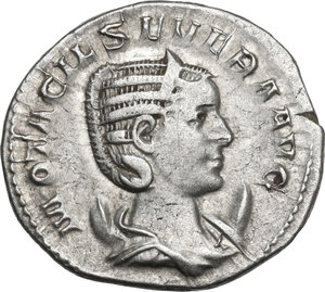 obverse: Otacilia Severa, wife of Philip I (244-249).. AR Antoninianus, c. 246-248. Antioch(?) mint