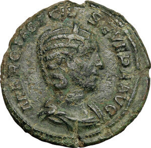 obverse: Otacilia Severa, wife of Philip I (244-249).. AE As, 244-249