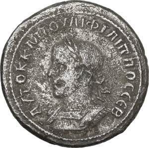 obverse: Philip II (247-249).. BI Tetradrachm. Antiochia mint (Syria, Seleucis and Pieria)