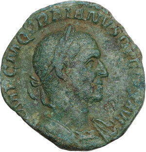 obverse: Trajan Decius (249-251).. AE Sestertius, 250 AD