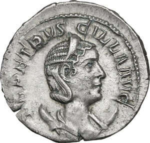 obverse: Herennia Etruscilla, wife of Trajan Decius (249-251 AD).. AR Antoninianus, 250 AD