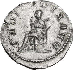 reverse: Herennia Etruscilla, wife of Trajan Decius (249-251 AD).. AR Antoninianus, 250 AD