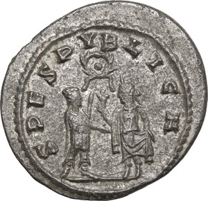 reverse: Saloninus as Caesar (258-260).. BI Antoninianus, 256 AD. Samosata mint