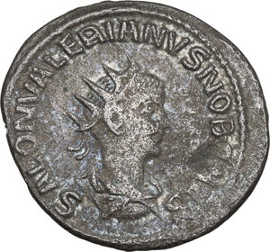 obverse: Saloninus as Caesar (258-260).. BI Antoninianus, 256 AD. Samosata mint