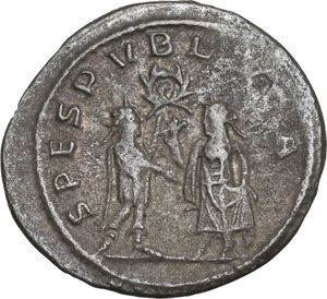 reverse: Saloninus as Caesar (258-260).. BI Antoninianus, 256 AD. Samosata mint