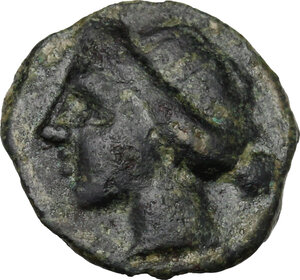 obverse: Eryx. AE Onkia, 400-340 BC